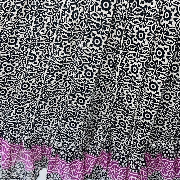 Sante' Classics Vintage Tunic Mini Dress One Size Black Nouveau Boho Tassel Tie - Picture 7 of 12